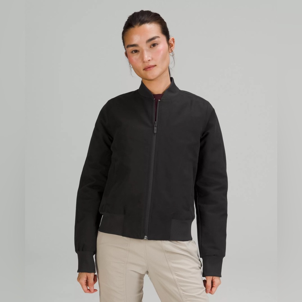 Lululemon Non-Stop Bomber Jacket black size 8